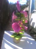 ARRANJO FLORAL TODO COR DE ROSA
